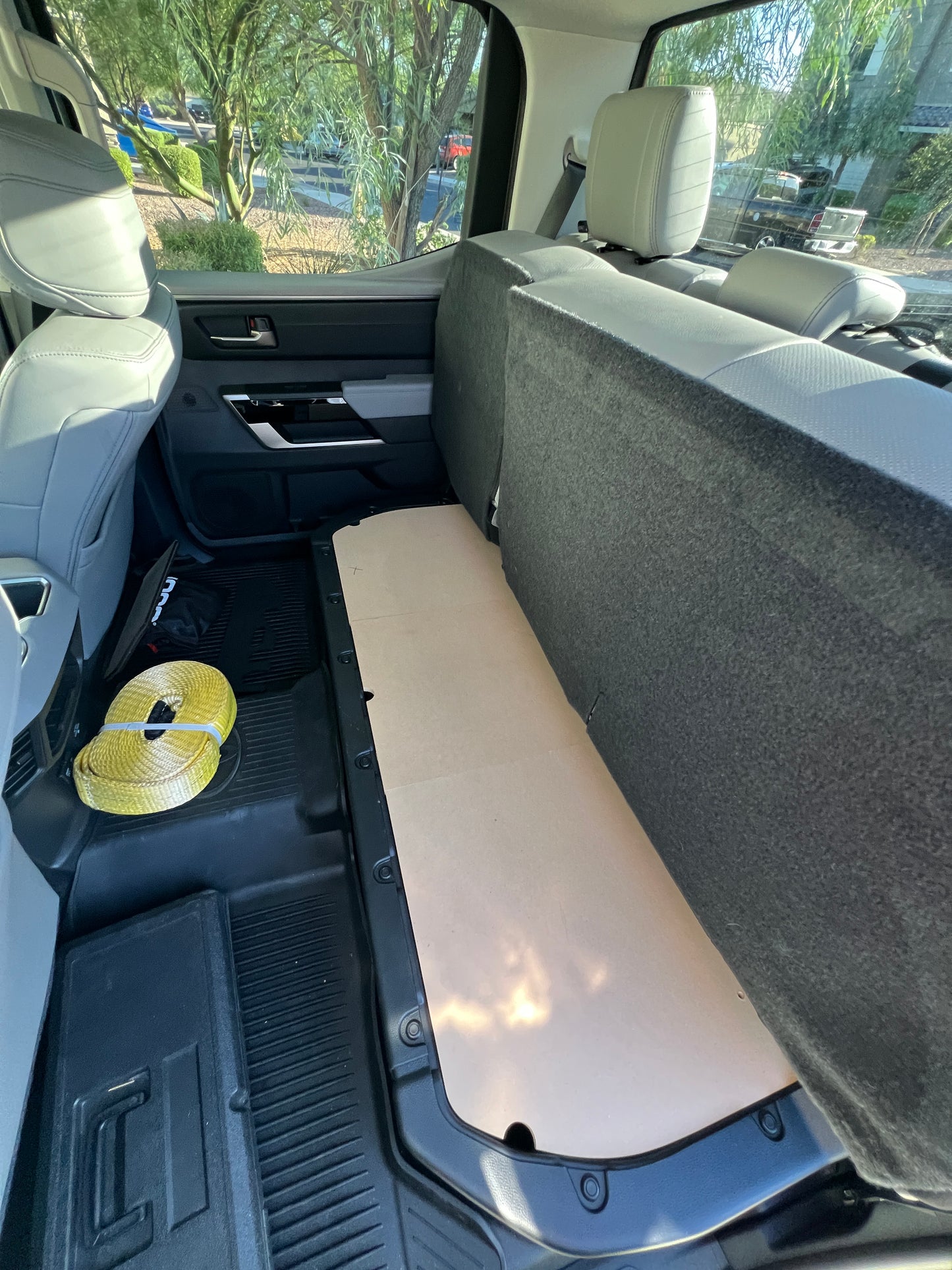 2022+ Toyota Tundra (Non-Hybrid) Rear Seat Storage Cover and Flat Platform